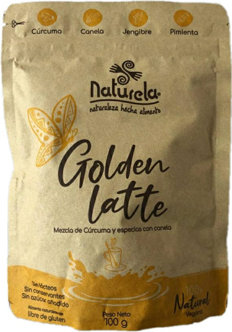GOLDEN LATTE (Leche Dorada) Naturela x 100 g.