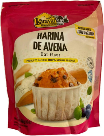 HARINA DE AVENA SIN GLUTEN, Karavansay x 454 g