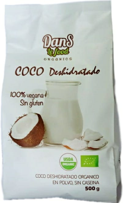 LECHE DE COCO EN POLVO DansLeFood x 500 Gramos