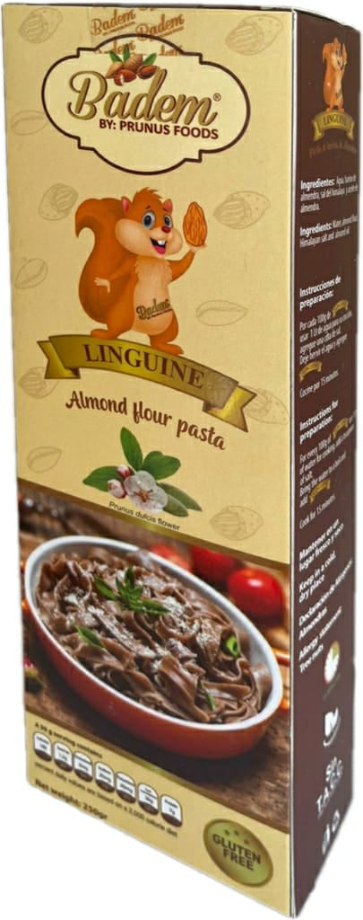 PASTA LINGUINE De Harina de Almendras, BADEM x 250 g.