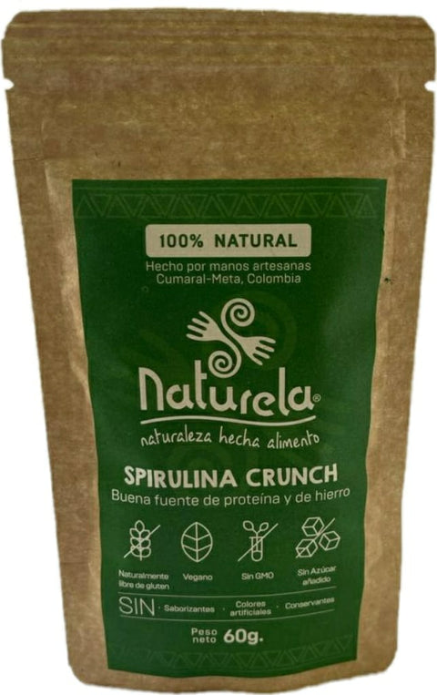 SPIRULINA CRUNCH Naturela x 60 g.