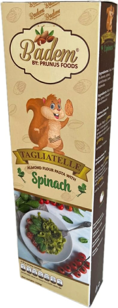PASTA TAGLIATELLE Harina de Almendras y Espinaca, BADEM x 250 g