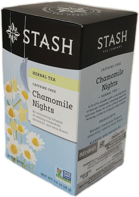 INFUSION DE MANZANILLA DESCAFEINADA CON MANZANA VERDE Y HOJAS DE LOTO STASH X 20 Sobres