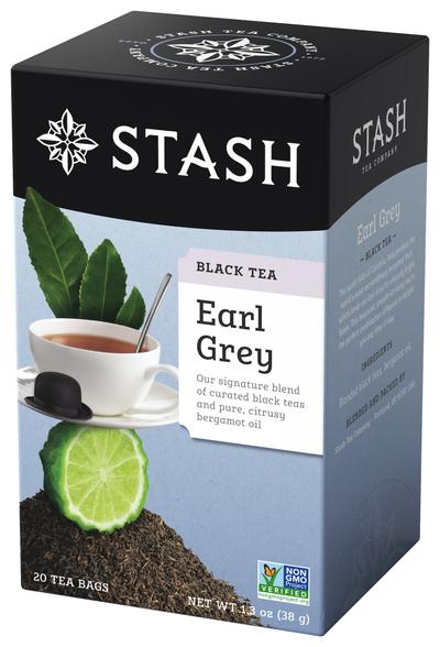 TE NEGRO EARL GREY CON ACEITE DE BERGAMOTA STASH X 20 Bolsas