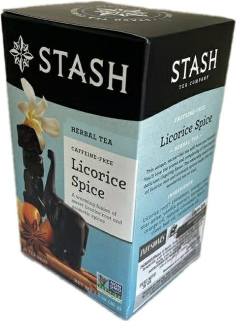 INFUSIÓN DE REGALÍZ CON CANELA Y CÁSCARA DE NARANJA STASH X 20 Bolsas