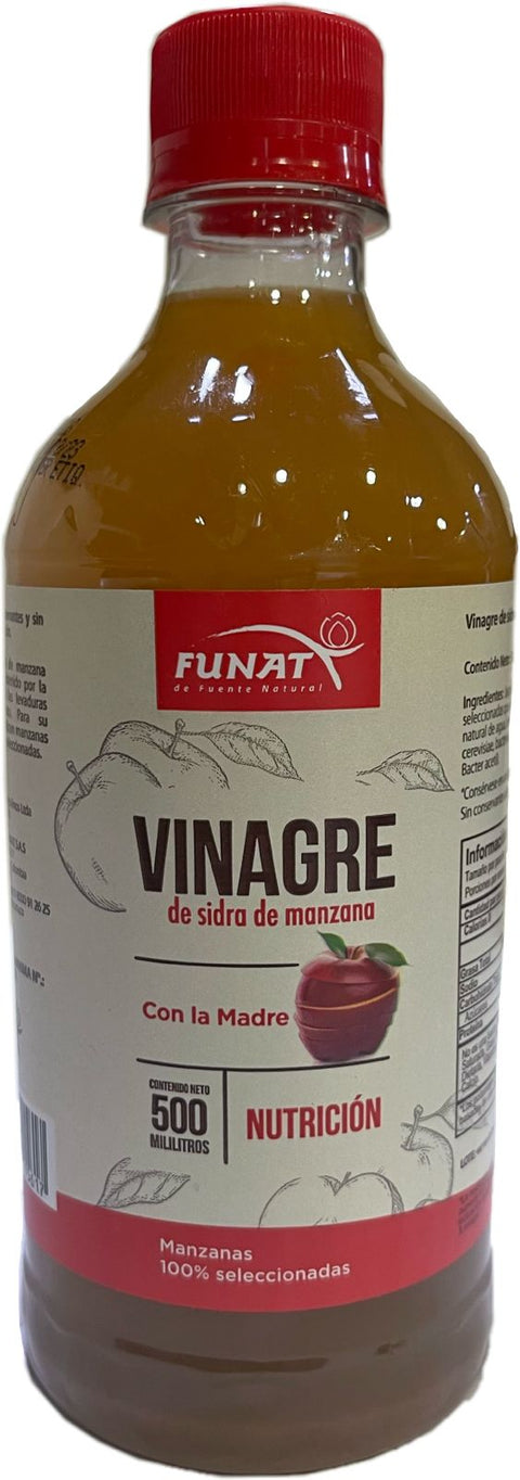 VINAGRE DE SIDRA DE MANZANA, Funat X 500 ML