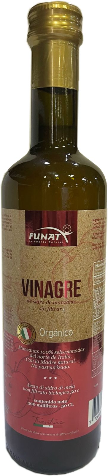 VINAGRE DE SIDRA DE MANZANA, Funat X 500 ml