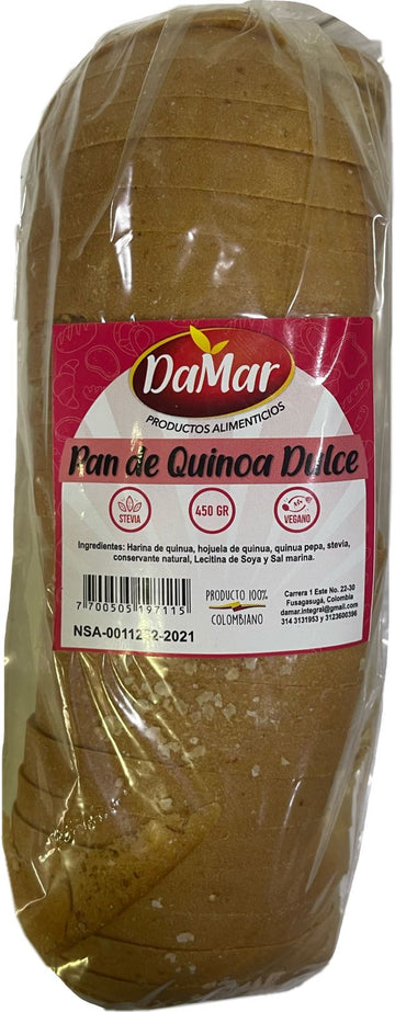 PAN DE QUINUA DULCE Tajado, Damar x 450 g.