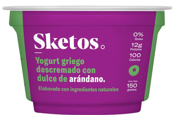YOGURT GRIEGO ARANDANOS x 150 Gr Sketos. (Vénta Sólo en Bogotá)