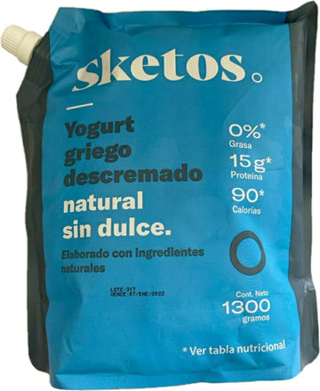 ¡PROMOCION! YOGURT GRIEGO NATURAL Sketos x 1300 g. (Venta Sólo en Bogotá)