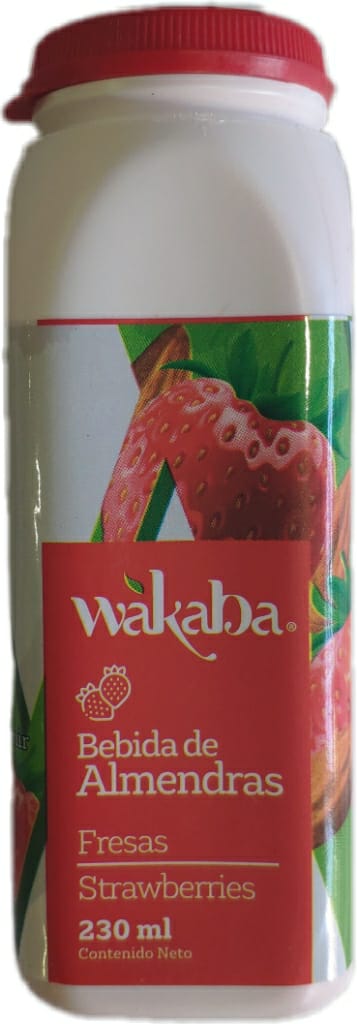 YOGURT DE ALMENDRAS FRESA WAKABA X 230 ML (Sólo Venta en Bogotá)