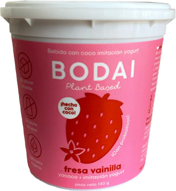 YOGURT BODAI, Fresa Vainilla x 140 g (Venta Sólo en Bogotá*)