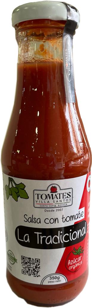 SALSA CON TOMATE TRADICIONAL, Villa Santos x 350 g.